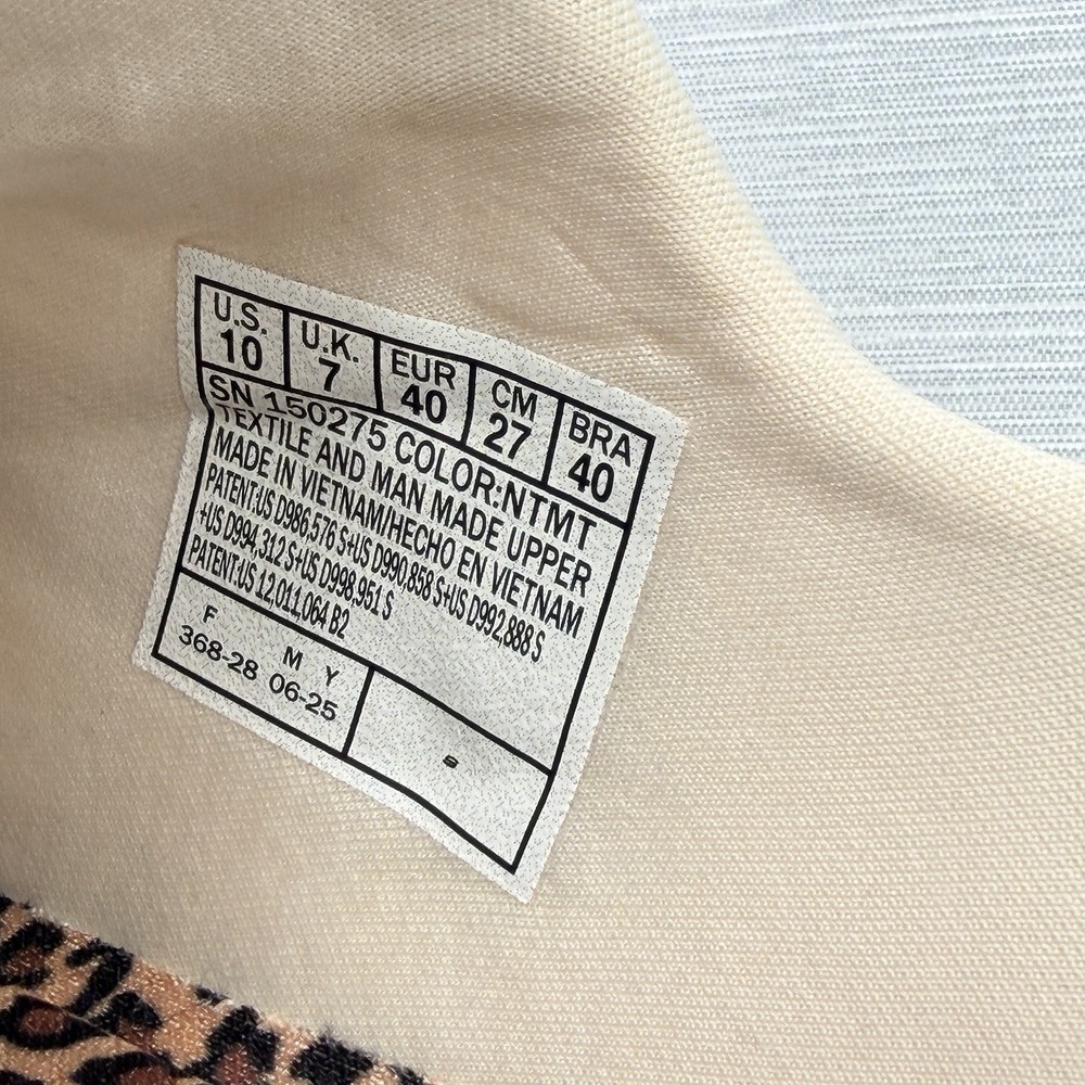 Skechers Slip Ins Women's 10 Summits Leopard Chic Natural Sneakers 150275 - Picture 10 of 12